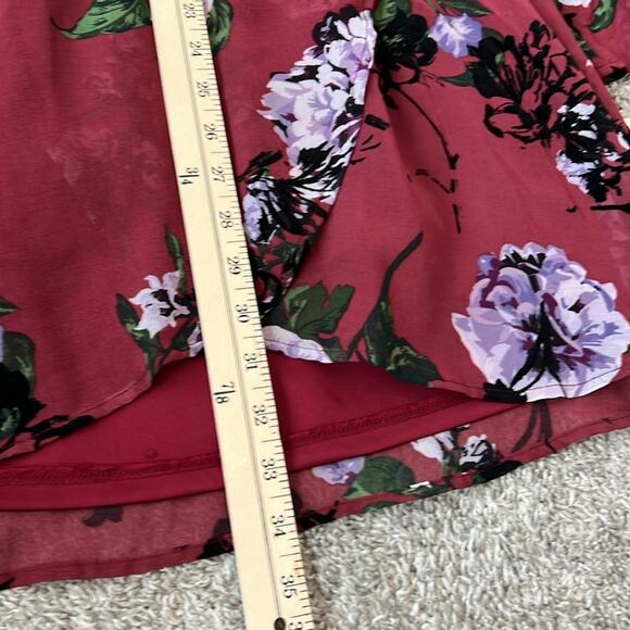 NWT Adam Levine Floral Hi-lo Dress Small 4 6 Wedding Guest Flowy Romantic NEW - Picture 7 of 16